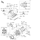 KAWASAKI, KVF650-A1 2002, CYLINDER HEAD