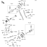 KAWASAKI, KVF650-A1 2002, CAMSHAFT(S)/TENSIONER