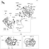 KAWASAKI, KVF650-A1 2002, CRANKCASE