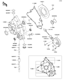 KAWASAKI, KVF650-A1 2002, ENGINE COVER(S)