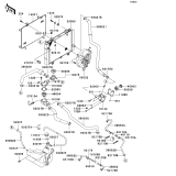 KAWASAKI, KVF650-A1 2002, RADIATOR