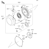 KAWASAKI, KVF650-A1 2002, RECOIL STARTER