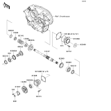 KAWASAKI, KVF650-A1 2002, FRONT BEVEL GEAR
