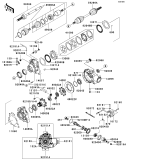 KAWASAKI, KVF650-A1 2002, DRIVE SHAFT-FRONT