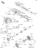 KAWASAKI, KVF650-A1 2002, DRIVE SHAFT-REAR
