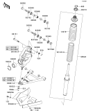 KAWASAKI, KVF650-A1 2002, SUSPENSION