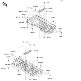 KAWASAKI, KVF650-A1 2002, FOOTRESTS