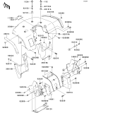 KAWASAKI, KVF650-A1 2002, FRONT FENDER(S)