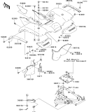 KAWASAKI, KVF650-A1 2002, REAR FENDER(S)