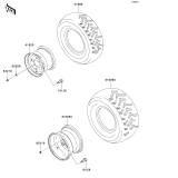 KAWASAKI, KVF650-A1 2002, TIRES