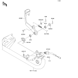 KAWASAKI, KVF650-A1 2002, BRAKE PEDAL