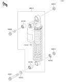 KAWASAKI, KVF650-A1 2002, SHOCK ABSORBER(S)