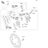 KAWASAKI, KVF650-A1 2002, FRONT BRAKE