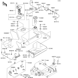 KAWASAKI, KVF650-A1 2002, FUEL TANK