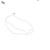 KAWASAKI, KVF650-A1 2002, SEAT