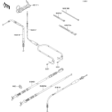 KAWASAKI, KVF650-A1 2002, CABLES