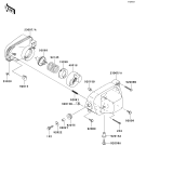 KAWASAKI, KVF650-A1 2002, HEADLIGHT(S)
