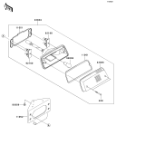 KAWASAKI, KVF650-A1 2002, TAILLIGHT(S)
