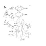 KAWASAKI, KLF220-A15 2002, AIR CLEANER