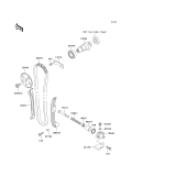 KAWASAKI, KLF220-A15 2002, CAMSHAFT(S)/TENSIONER