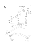 KAWASAKI, KLF220-A15 2002, GEAR CHANGE MECHANISM