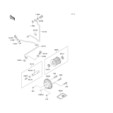 KAWASAKI, KLF220-A15 2002, OIL PUMP