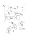 KAWASAKI, KLF220-A15 2002, STARTER MOTOR