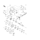 KAWASAKI, KLF220-A15 2002, FRONT BEVEL GEAR