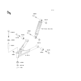 KAWASAKI, KLF220-A15 2002, FRONT SUSPENSION