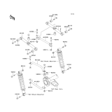 KAWASAKI, KLF220-A15 2002, REAR SUSPENSION
