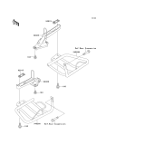 KAWASAKI, KLF220-A15 2002, FOOTRESTS