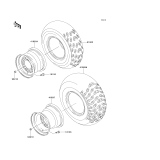 KAWASAKI, KLF220-A15 2002, TIRES