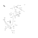 KAWASAKI, KLF220-A15 2002, BRAKE PEDAL