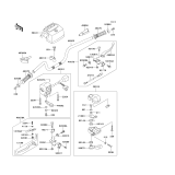 KAWASAKI, KLF220-A15 2002, HANDLEBAR