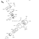 KAWASAKI, KVF650FEF 2014, CYLINDER/PISTON(S)