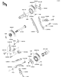 KAWASAKI, KVF650FEF 2014, CAMSHAFT(S)/TENSIONER