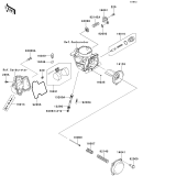 KAWASAKI, KVF650FEF 2014, CARBURETOR PARTS