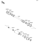 KAWASAKI, KVF650FEF 2014, DRIVE SHAFT-PROPELLER