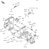 KAWASAKI, KVF650FEF 2014, ENGINE MOUNT