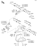 KAWASAKI, KVF650FEF 2014, FRONT SUSPENSION