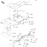KAWASAKI, KVF650FEF 2014, REAR FENDER(S)