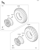 KAWASAKI, KVF650FEF 2014, TIRES