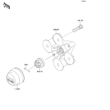 KAWASAKI, KVF650FEF 2014, FRONT HUB