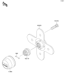 KAWASAKI, KVF650FEF 2014, REAR HUB