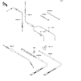 KAWASAKI, KVF650FEF 2014, CABLES