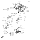 KAWASAKI, KVF450ASFNN 2025, REAR FENDER(S)