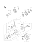 KAWASAKI, KLF220-A5 1992,KLF220-A6 1993,KLF220-A7 1994,KLF220-A8 1995,KLF220-A8A 1995, CRANKSHAFT