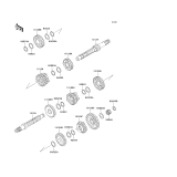 KAWASAKI, KLF220-A5 1992,KLF220-A6 1993,KLF220-A7 1994,KLF220-A8 1995,KLF220-A8A 1995, TRANSMISSION