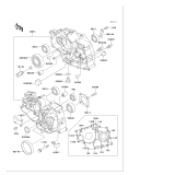 KAWASAKI, KLF220-A5 1992,KLF220-A6 1993,KLF220-A7 1994,KLF220-A8 1995,KLF220-A8A 1995, CRANKCASE