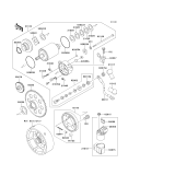 KAWASAKI, KLF220-A5 1992,KLF220-A6 1993,KLF220-A7 1994,KLF220-A8 1995,KLF220-A8A 1995, STARTER MOTOR